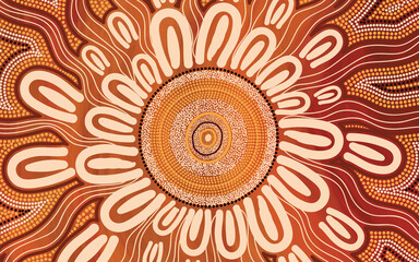 Aboriginal Australian Painting - Vector