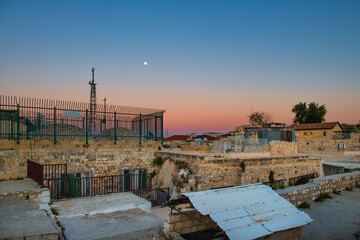 Gap in the roofs of Jerusalem
