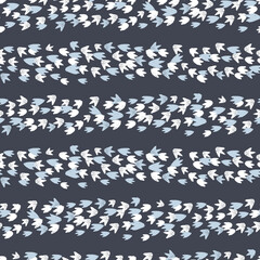 Vector grey dinosaur footprints textured stripes repeat pattern. Perfect for textile, giftwrap and wallpaper.