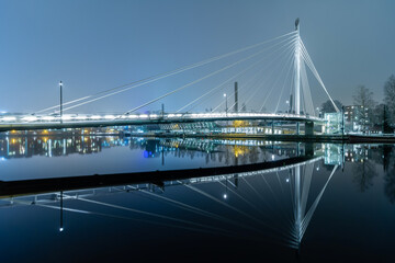 Beautiful Laukonsilta bridge in Tampere 