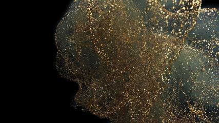 Golden Space background