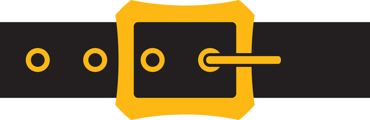 Santa Belt Color Vector Illustration