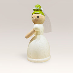 wooden cute gift bride white woman