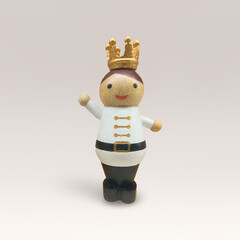 wooden cute gift prince white