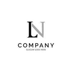 Initial Letter LN Icon Vector Logo Template Illustration Design