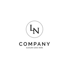 Initial Letter LN Icon Vector Logo Template Illustration Design