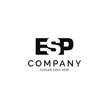 Initial Letter ESP Icon Vector Logo Template Illustration Design