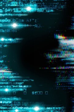 Abstract background with glowing lights