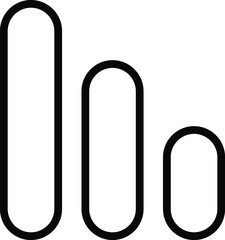 Falling chart, market chart, Financial falling graph icon, Graph shows fall stock market flat vector illustration.