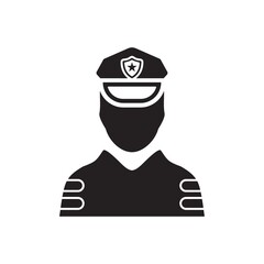 Police man icon ( vector illustration )