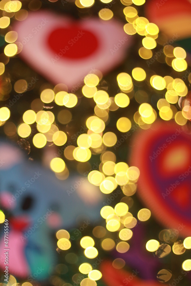 Wall mural blur bokeh light bokeh abstract light background blurred background. with color and bright on a new 