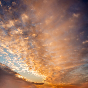 Dramatic sky at sunset