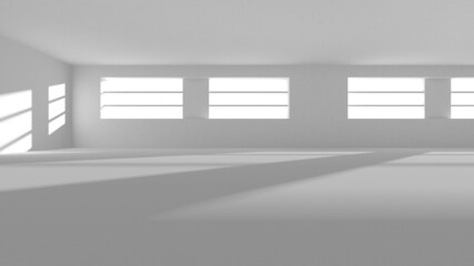 Fototapeta premium White Modern Background. Abstract Building Concept