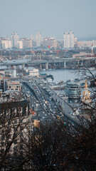 Kiev city busy road