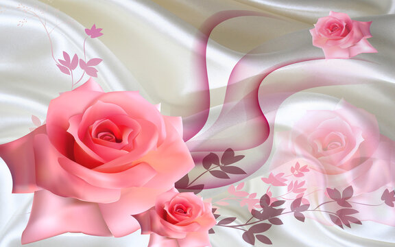 45 3D Red Roses Wallpaper  WallpaperSafari