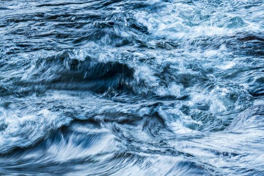 Strong river current