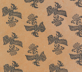 Luftpost airmail briefumschlag envelope innen inside innenseite design muster pattern vintage retro...