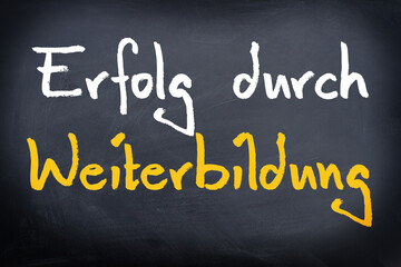 Fototapeta premium Erfolg durch Weiterbildung