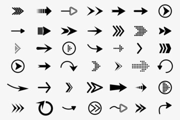 Black graphic direction sign computer screen arrow