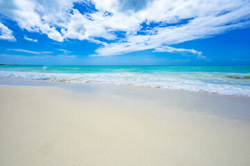Fototapeta na wymiar magical paradise beach of the Caribbean sea