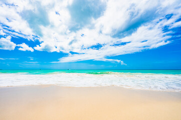 Obraz premium magical paradise beach of the Caribbean sea