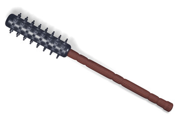 Ararebo - traditional japanese samurai weapon on white background 3d illustration