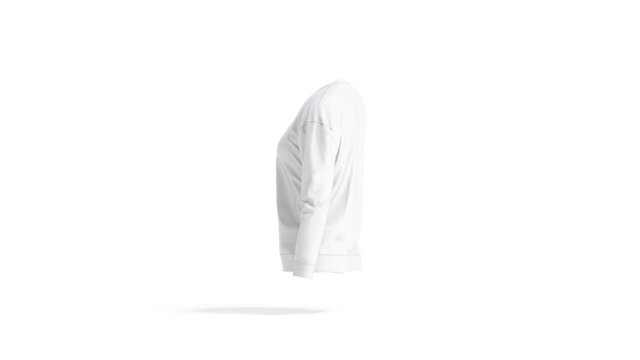 Blank white women sweatshirt mockup, looped rotation