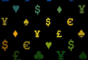 Dark red vector layout with elements of cards.