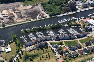 Greifswald, Ferienhäuser im Museumshafen 2016