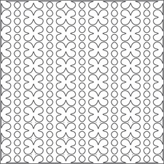 Vector ethnic pattern with symmetrical elements . Repeating geometric tiles from striped elements.Monochrome texture.Black and white pattern for wallpapers and backgrounds.