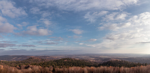 clouds over the mountains