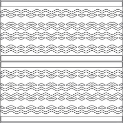 Vector pattern with symmetrical elements. Repeating geometric tiles from striped elements.Monochrome stylish texture.Black and
white pattern for wallpapers and backgrounds.