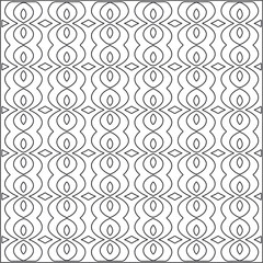 Vector pattern with symmetrical elements. Repeating geometric tiles from striped elements.Monochrome stylish texture.Black and
white pattern for wallpapers and backgrounds.