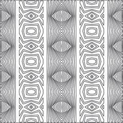 Vector pattern with symmetrical elements. Repeating geometric tiles from striped elements.Monochrome stylish texture.Black and
white pattern for wallpapers and backgrounds.