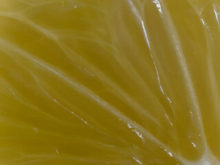 Macro photo of a lemon