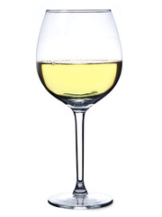 Glass of Wine with clean background. Isolated.