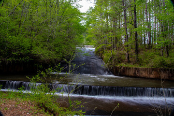 Water over the dam