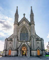 Fototapeta na wymiar Ancient Irish Catholic Church Exterior 