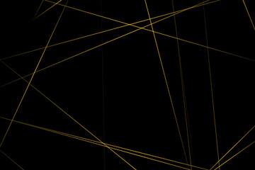Fototapeta premium Abstract black with gold lines, triangles background modern design. Vector illustration EPS 10.