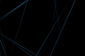 Abstract black with blue lines, triangles background modern design. Vector illustration EPS 10.