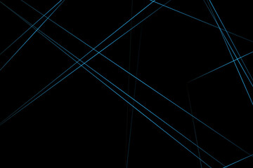 Abstract black with blue lines, triangles background modern design. Vector illustration EPS 10.