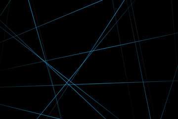 Abstract black with blue lines, triangles background modern design. Vector illustration EPS 10.