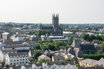 Aerial View of Kilkenny Town, Ireland. - obrazy, fototapety, plakaty