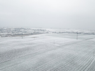 Zima krajobraz © DRONE QUEST