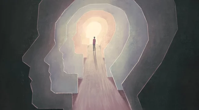 Brain psychology mind soul and hope concept art, 3d illustration, surreal artwork, imagination painting, conceptual idea
