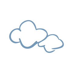 clouds are airy blue