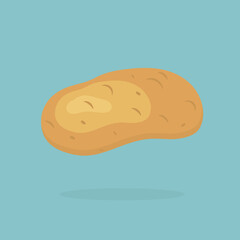 yellow potato icon- vector illustration