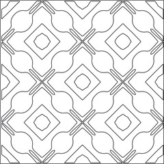 
Vector pattern with symmetrical elements . Repeating geometric tiles from striped elements.Monochrome stylish texture.Black and 
white pattern for wallpapers and backgrounds.