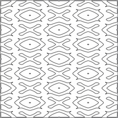 
Vector pattern with symmetrical elements . Repeating geometric tiles from striped elements.Monochrome stylish texture.Black and 
white pattern for wallpapers and backgrounds.