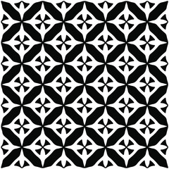 Seamless vector pattern in geometric ornamental style. Black  pattern.Design element for prints, backgrounds, template, web pages 
and textile pattern. Geometric art.
